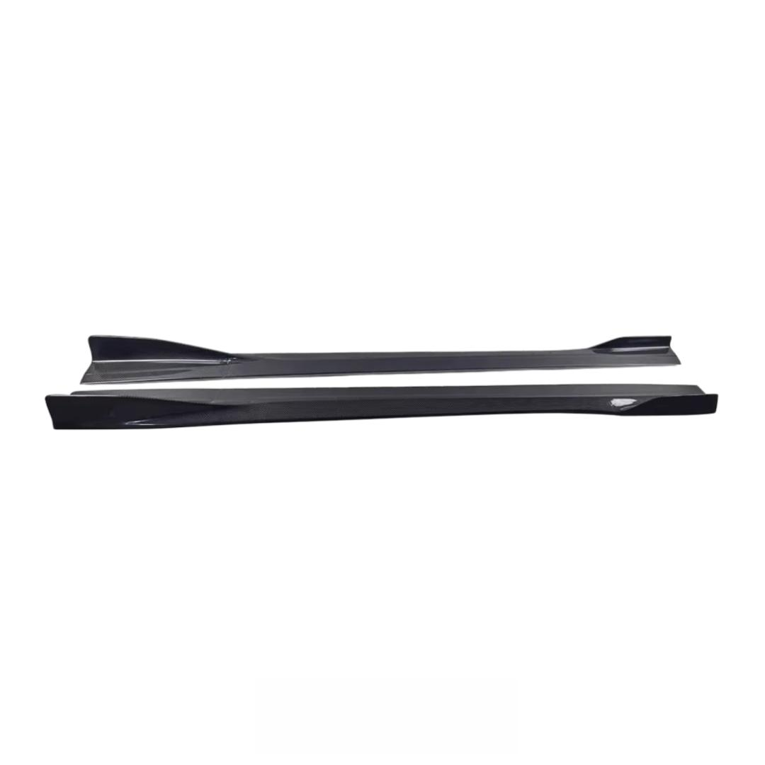 Carbon Fiber Side Bumper Skirt Splitter for Mercedes Benz W205 C300 C43 C63 Sedan 2015-2021 Side Skirt