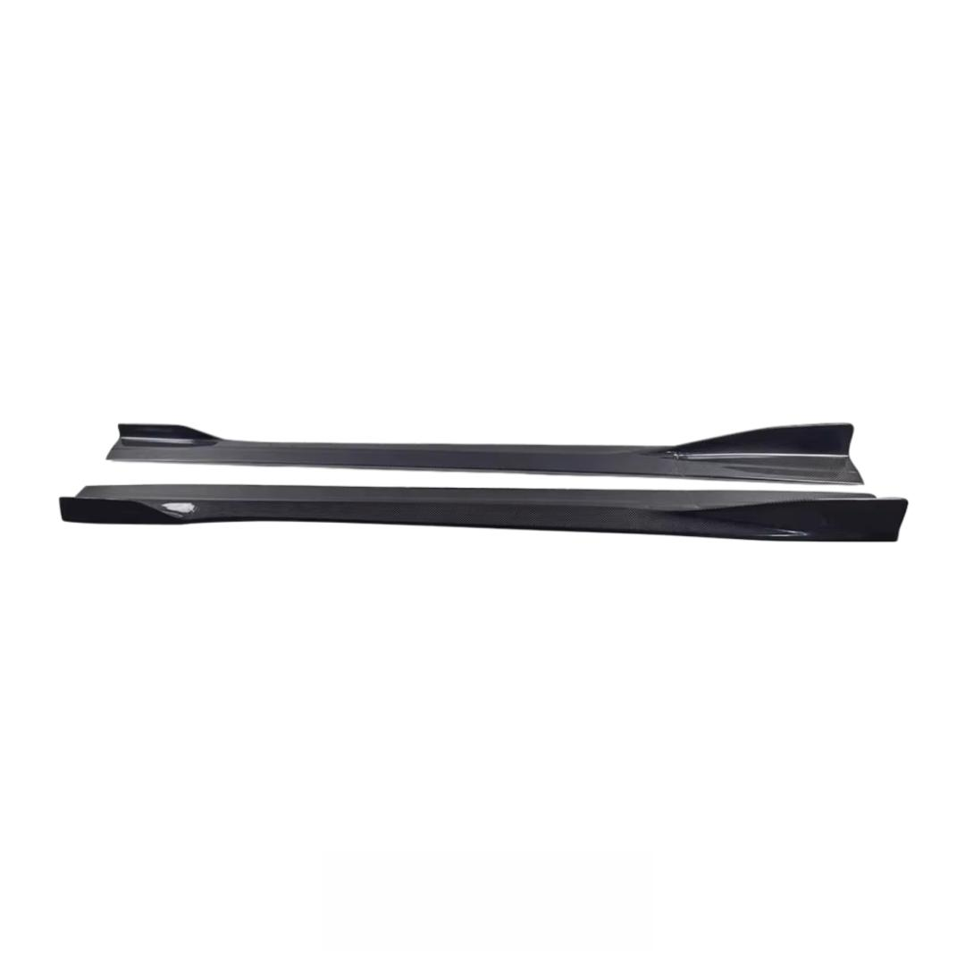 Carbon Fiber Side Bumper Skirt Splitter for Mercedes Benz W205 C300 C43 C63 Sedan 2015-2021 Side Skirt