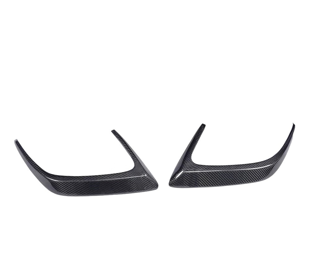 Carbon Fiber Rear Bumper Air Vent Trim for Mercedes Benz W205 C Class C63s Sedan 2015+ Rear Side Splitter Canards