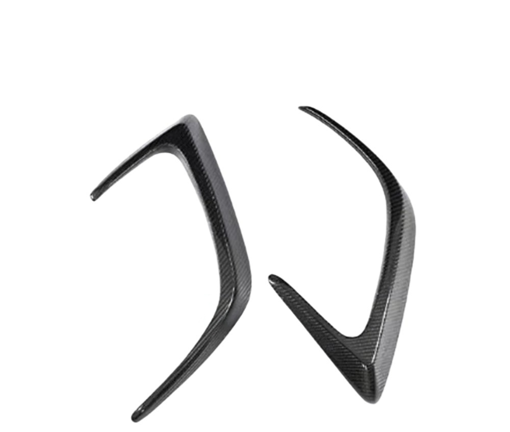Carbon Fiber Rear Bumper Air Vent Trim for Mercedes Benz W205 C Class C63s Sedan 2015+ Rear Side Splitter Canards