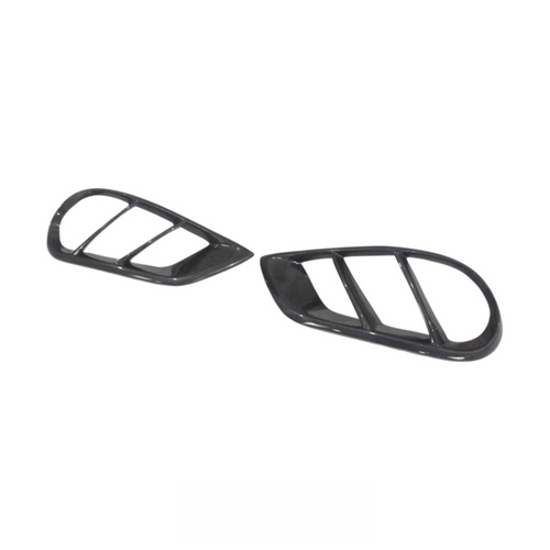 Carbon Fiber Front Bumper Canards for Mercedes Benz W205 C Class AMG C43-C63s Pre Lci 2015-2018 Sport Bumper Vent Trim