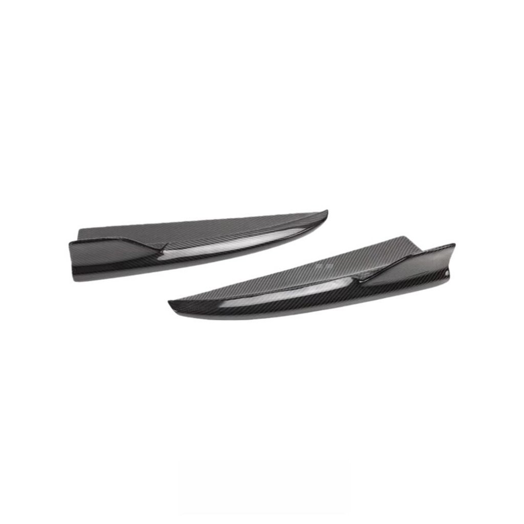 Carbon Fiber Rear Bumper Canard for Mercedes Benz W205 C Class C300 C43 C63s 4 Door 2013-2021 Rear Side Wing Trim