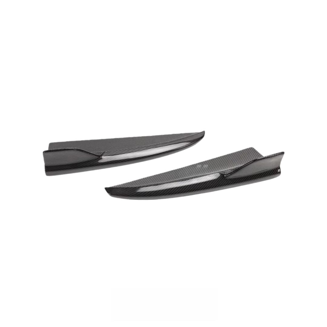 Carbon Fiber Rear Bumper Canard for Mercedes Benz W205 C Class C300 C43 C63s 4 Door 2013-2021 Rear Side Wing Trim