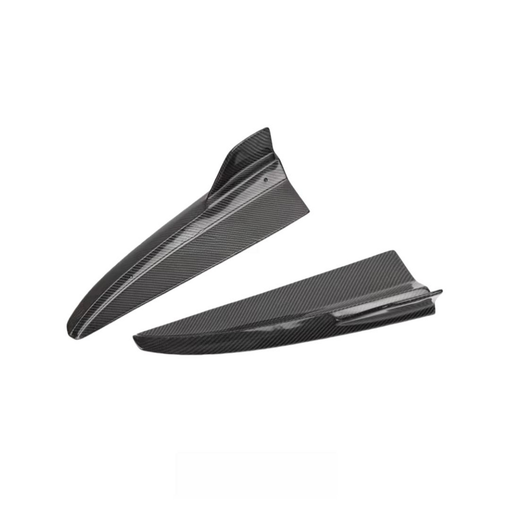 Carbon Fiber Rear Bumper Canard for Mercedes Benz W205 C Class C300 C43 C63s 4 Door 2013-2021 Rear Side Wing Trim