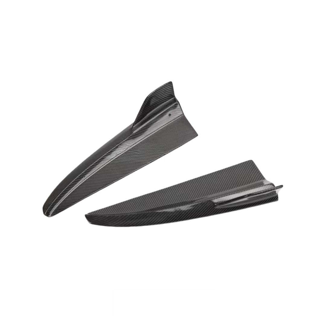 Carbon Fiber Rear Bumper Canard for Mercedes Benz W205 C Class C300 C43 C63s 4 Door 2013-2021 Rear Side Wing Trim