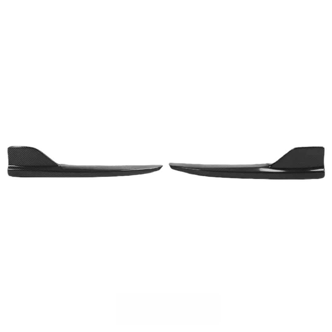 Carbon Fiber Rear Bumper Canard for Mercedes Benz W205 C Class C300 C43 C63s 4 Door 2013-2021 Rear Side Wing Trim