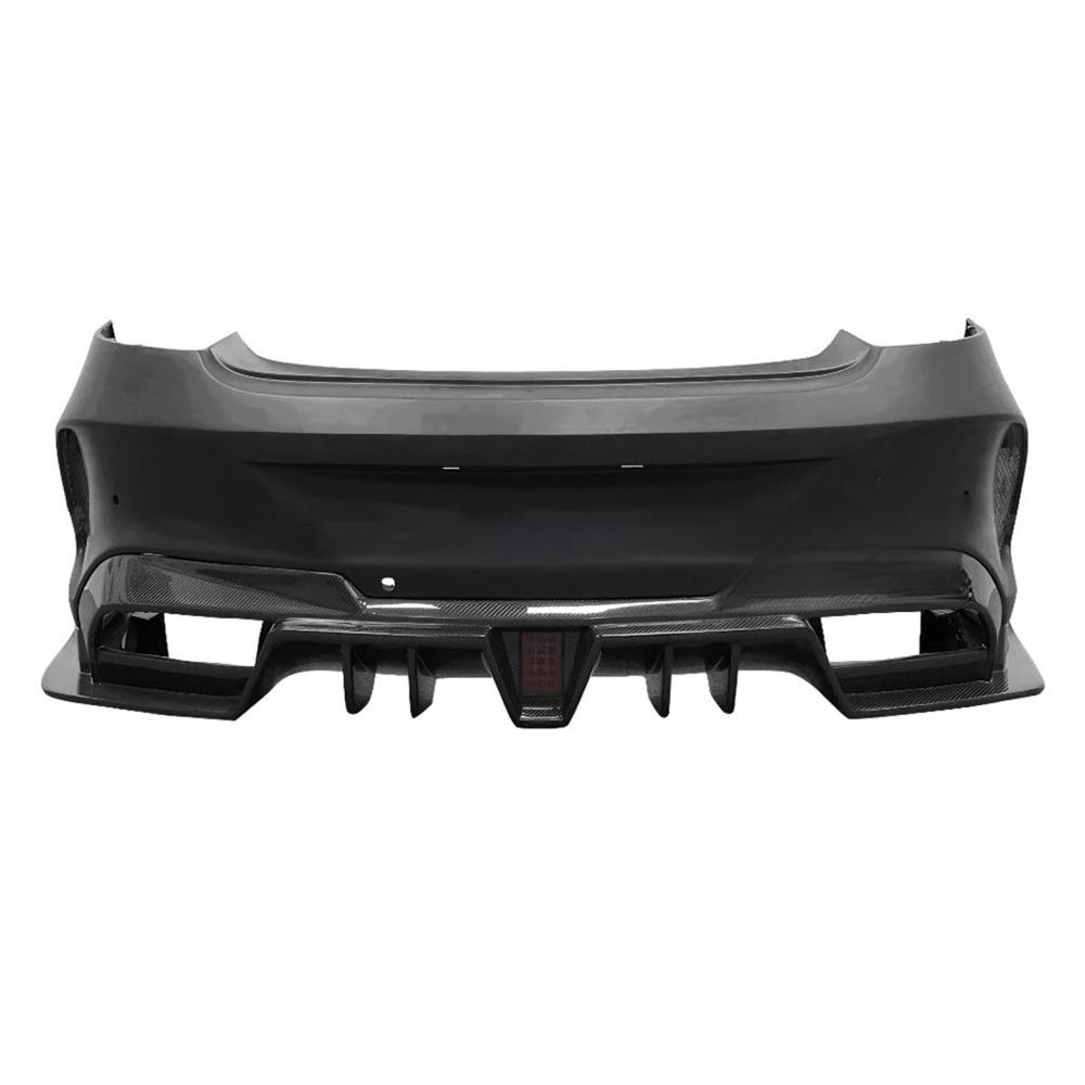Carbon Fiber Rear Bumper for Merceder Benz W205 AMG C43 C63s Coupe 2015-2021 Carbon Rear Bumper Diffuser Body Kit