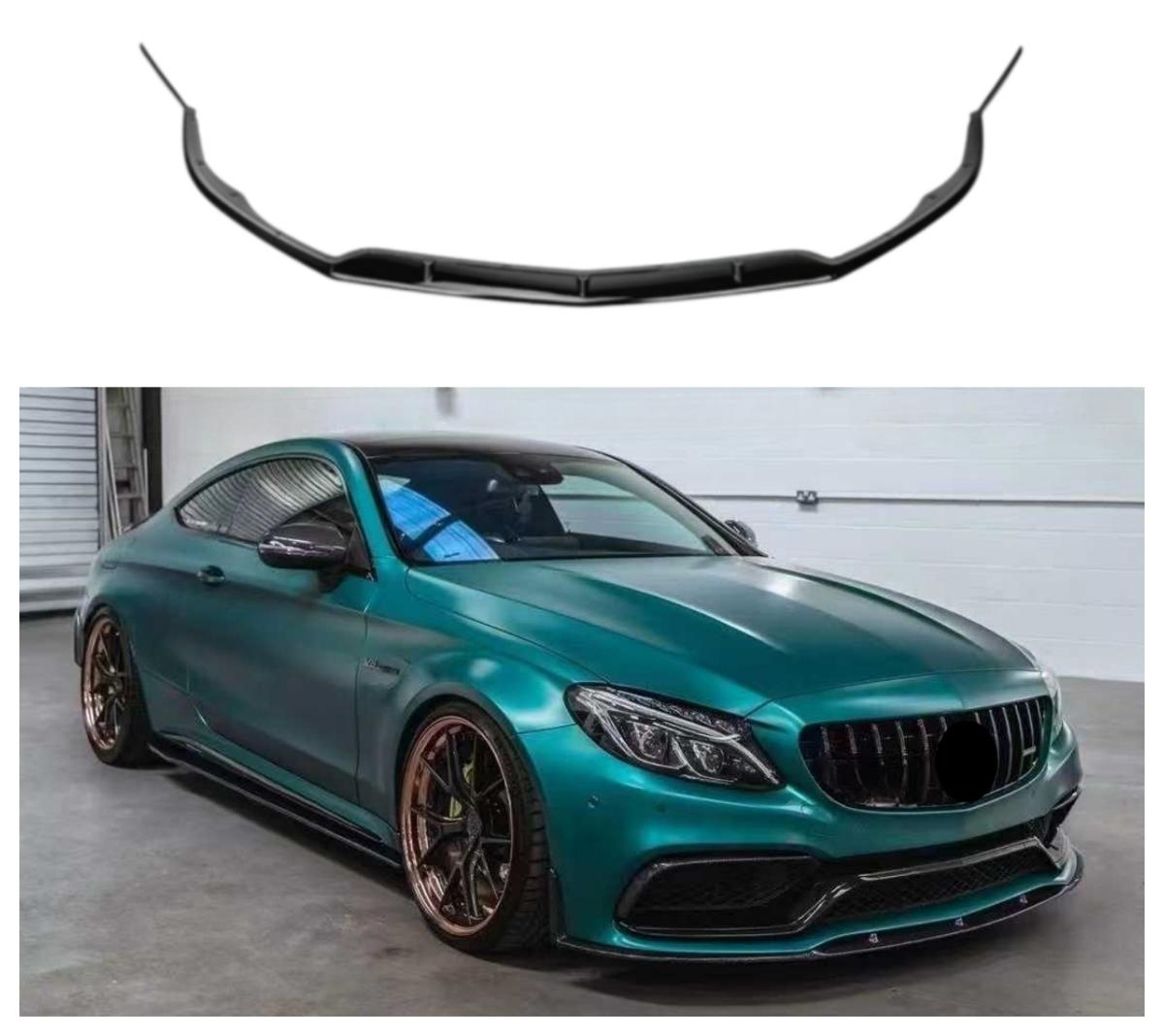 Carbon Fiber ED1 Style Front Bumper Splitter Lip for Mercedes Benz W205 C63 C63s Coupe 2015-2021 Front Lip