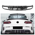 Carbon Fiber Rear Bumper Diffuser Splitter for Mercedes Benz W205 C Class C43 C63s Coupe 2015+ Hight Quality Body Kit