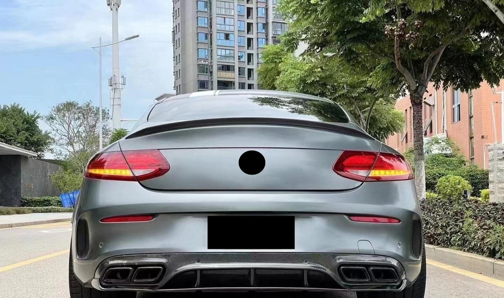 Carbon Fiber Rear Spoiler for Merceder Benz W205 C Class C300 C43 C63s AMG Coupe 2015-2021 Rear Trunk Wing Spoiler