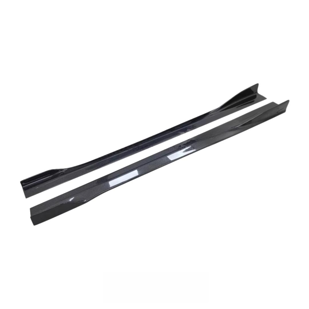 Carbon Fiber Side Skirt for Mercedes Benz W205 C Class AMG C43 C63s Coupe 2015-2021 Carbon Fiber Side Bumper Splitter