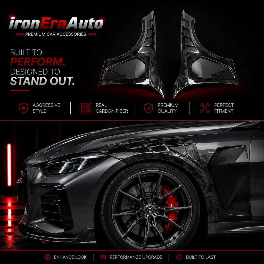 Carbon Fiber Fender for BMW 4 Series G22 G23 2020+ Upgrade Fenders with Vents Replacement Car Accessories