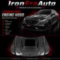 Real Carbon Fiber Engine Hood with Window for Mercedes-Benz E63 AMG W212 (2010–2016)