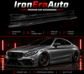 Carbon Fiber Side Skirt for Mercedes Benz W205 C Class AMG C43 C63s Coupe 2015-2021 Carbon Fiber Side Bumper Splitter