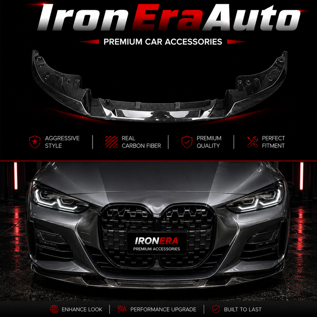 Hight Quality 3D Style Carbon Fiber Front Lip for BMW 4 Series G22 G23 Coupe 2020+ Carbon Front Bumper Splitter Body Kit