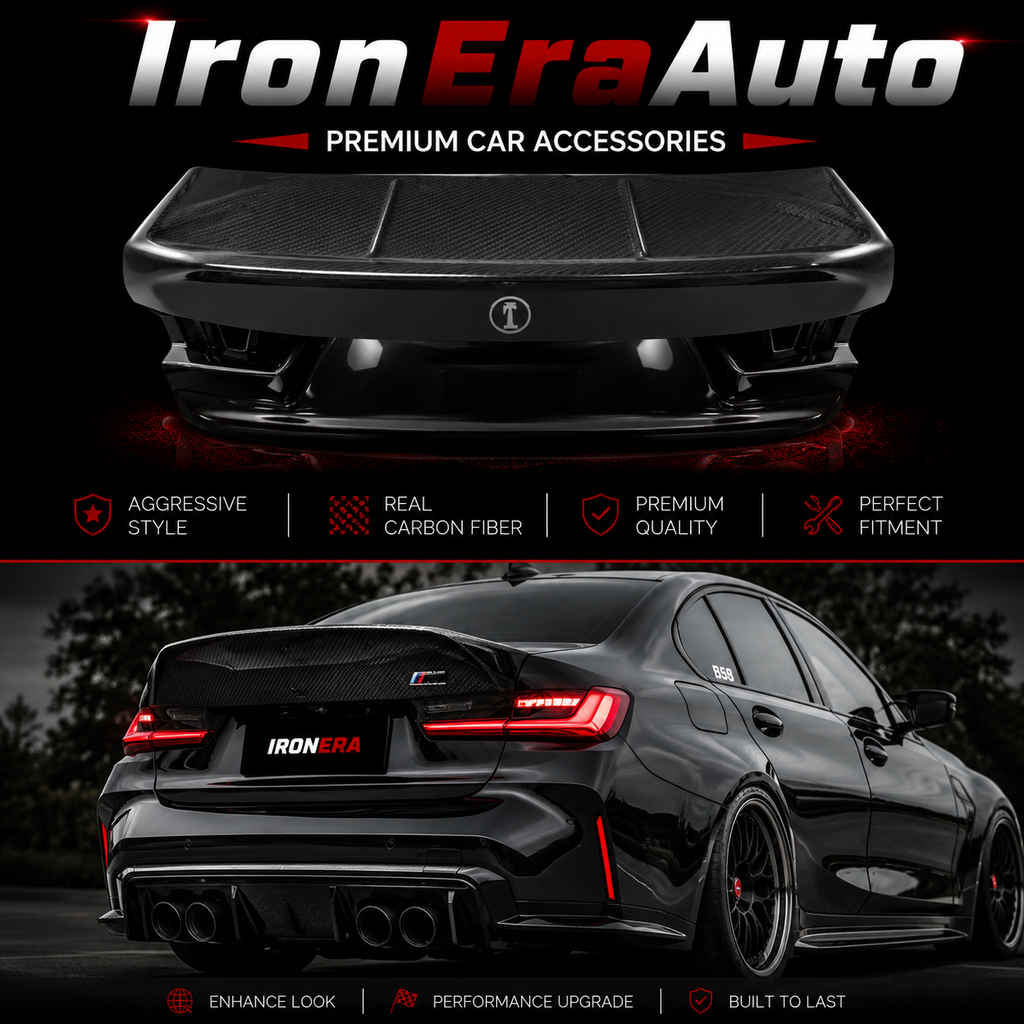 Carbon Fiber Rear Trunk Cover for BMW 3 Series G20 2019-2025 Replacement Rear Trunk Lid Body Kit
