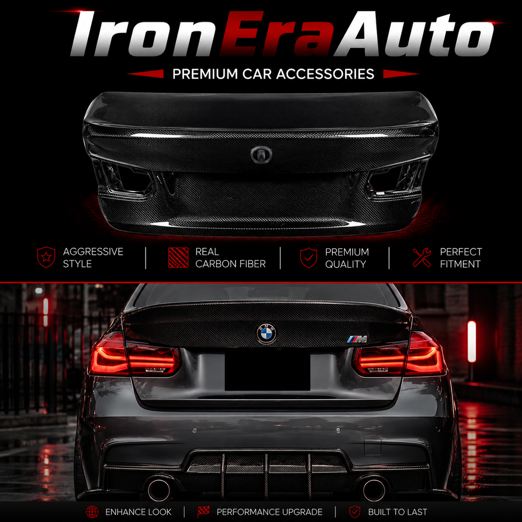 Carbon Fiber Trunk Cover for BMW 3 Series F30 F80 M3 2011-2018 Hight Quality Rear Lid Perfect Installtaion Body Kit