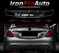 Carbon Fiber Rear Bumper Diffuser Splitter for Mercedes Benz W205 C Class C43 C63s Sedan 2015+ Hight Quality Body Kit