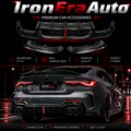 Hight Quality With Light Carbon Fiber Rear Bumper Diffuser for BMW 4 Series G22 G23 430i M440i 2020+ Car Carbon Fiber Body Kit