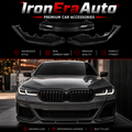 Dry Carbon Fiber 3PCS Front Bumper Lip for BMW 5 Series G30 540i 2021+ LCI Front Splitter Perfect Installation Body Kit