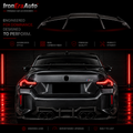 Dry Carbon Fiber Rear Trunk Spoiler Wing for BMW G87 M2 2023+ Dry Carbon Fiber Trunk Tail Wing Body Kit