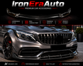 Carbon Fiber 3PCS Front Bumper Lip Splitter for Mercedes Benz W205 C Class AMG C43 LCI 2019-2021 Carbon Car Front Lip