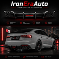 Carbon Fiber Rear Bumpers Diffuser With LED for Audi B9.5 A5 Sline S5 2021-2024 Rear Diffuser Splitter