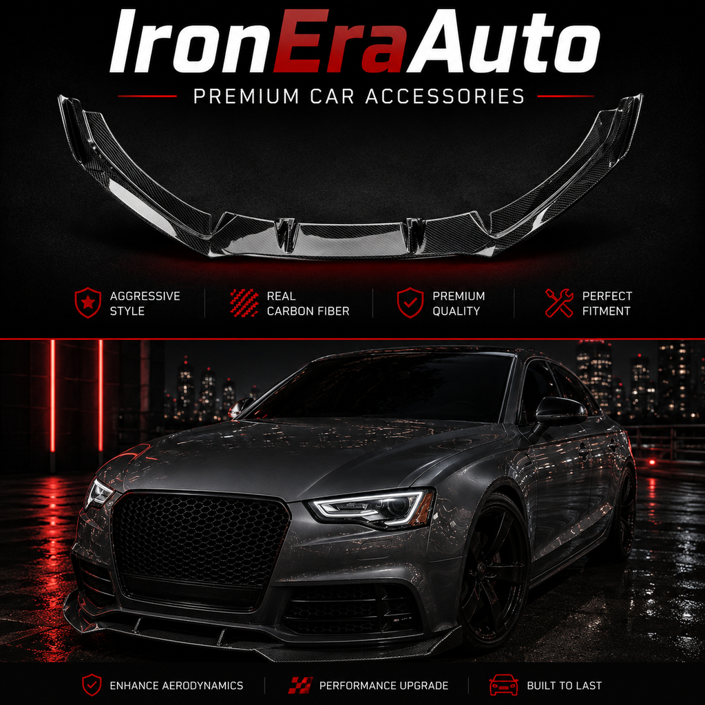 Carbon Fiber Front Bumper Splitter Lip for Audi B8.5 RS5 2012-2016 Carbon Fiber Front Lip Body Kit