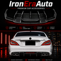 Carbon Fiber Rear Bumper Diffuser for Merceder Benz W218 CLS550 CLS63 AMG 2011-2018 Rear Splitter Lip With LED Body Kit
