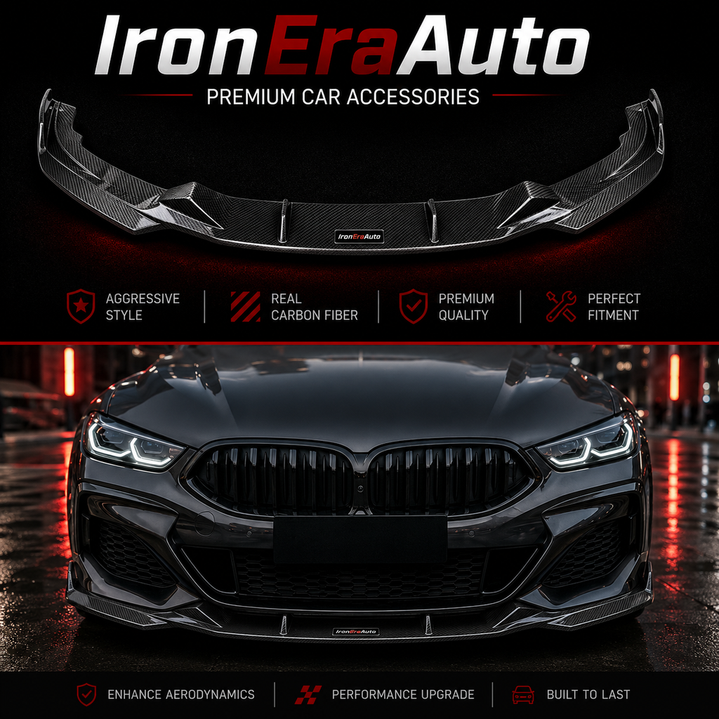 Carbon Fiber Front Bumper Lip for BMW 8 Series G14 G15 G16 M850i 2019+ Front Splitter Spoiler Body Kit