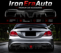 Carbon Fiber Rear Bumper Diffuser Splitter Lip for Mercedes Benz C Class W205 AMG C43 C63 Sedan 2015+ Upgrade Body Kit
