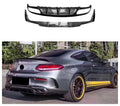 Carbon Fiber Rear Diffuser for Mercedes Benz W205 C Class AMG C43 C63 Coupe 2015+ Rear Bumper Splitter