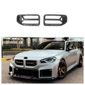 Dry Carbon Fiber Front Bumper Grille for BMW M2 G87 Coupe 2023+ Double Kidney Grille Front Bumper Air Intake Grille