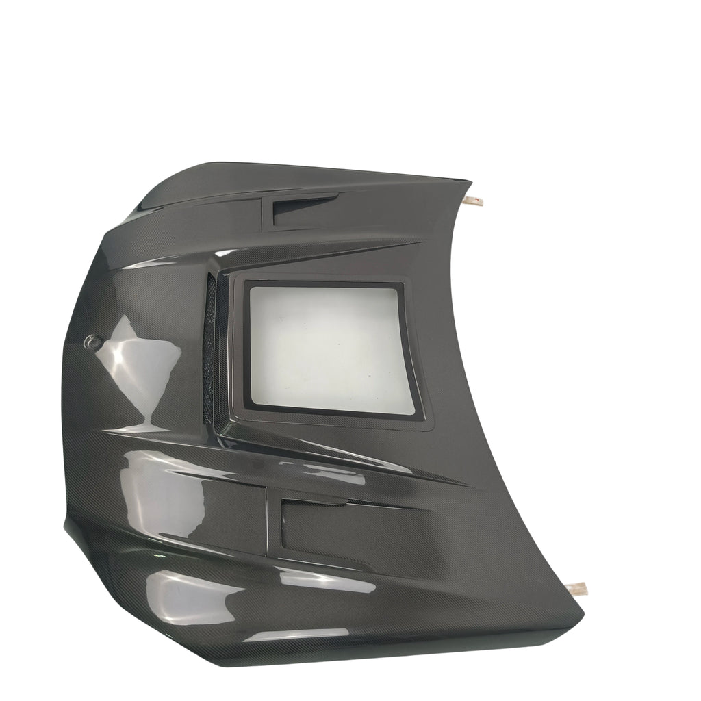 Real Carbon Fiber Engine Hood with Window for Mercedes-Benz E63 AMG W212 (2010–2016)