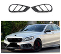 Carbon Fiber Front Bumper Canards for Mercedes Benz W205 C Class AMG C43-C63s Pre Lci 2015-2018 Sport Bumper Vent Trim