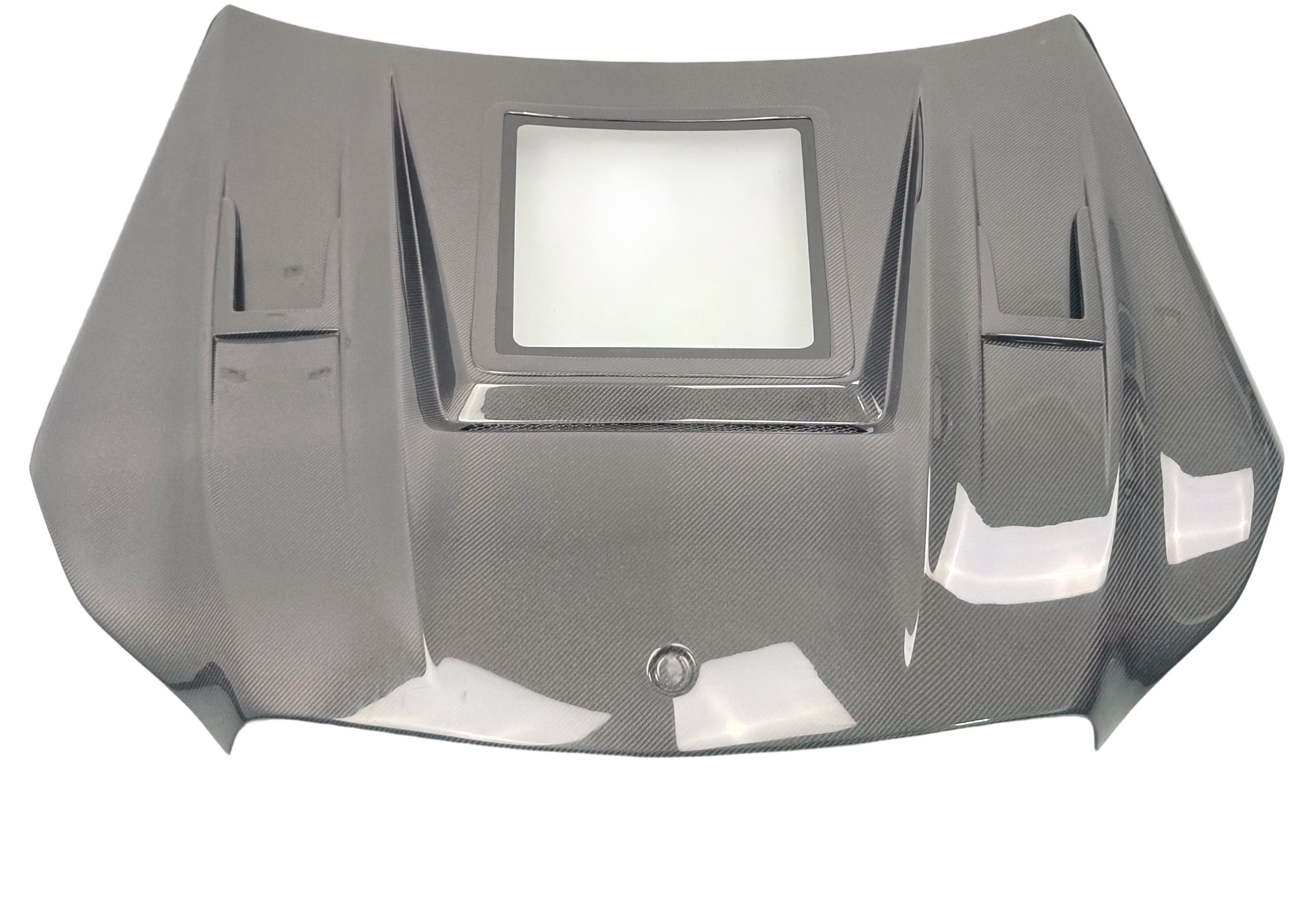 Real Carbon Fiber Engine Hood with Window for Mercedes-Benz E63 AMG W212 (2010–2016)