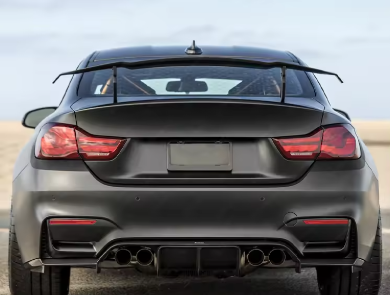 Real Dry Carbon Fiber Rear Wing Spoiler for BMW Sedan F80 M3 F82 M4 V Style Racing Wing Boot Spoiler 2014-2020