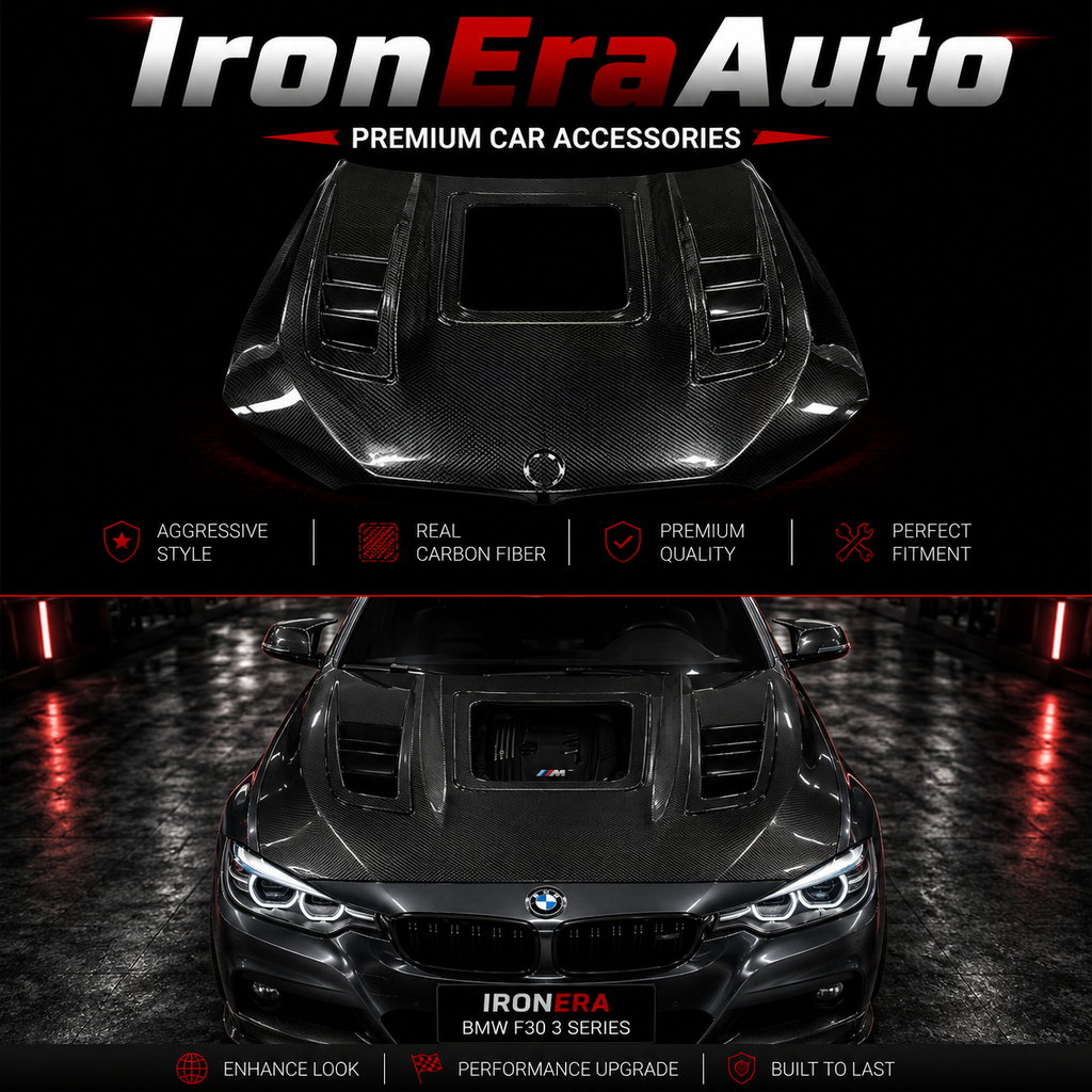 Carbon Fiber Engine Hood Cover for BMW 3 Series G20 G21 Touring Transparent Engine Bonnet Lid Body Kit
