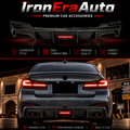 Hight Quality TAKD Style Carbon Fiber Rear Diffuser for BMW 5 Series G30 G31 F90 M5 2017-2023 Rear Bumper Splitter Lip Body Kit