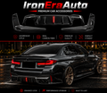 Carbon Fiber With Light Rear Bumper Diffuser for BMW 5 Series G30 M550i F90 M5 Rear Splitter Lip Hight Quality Body Kit