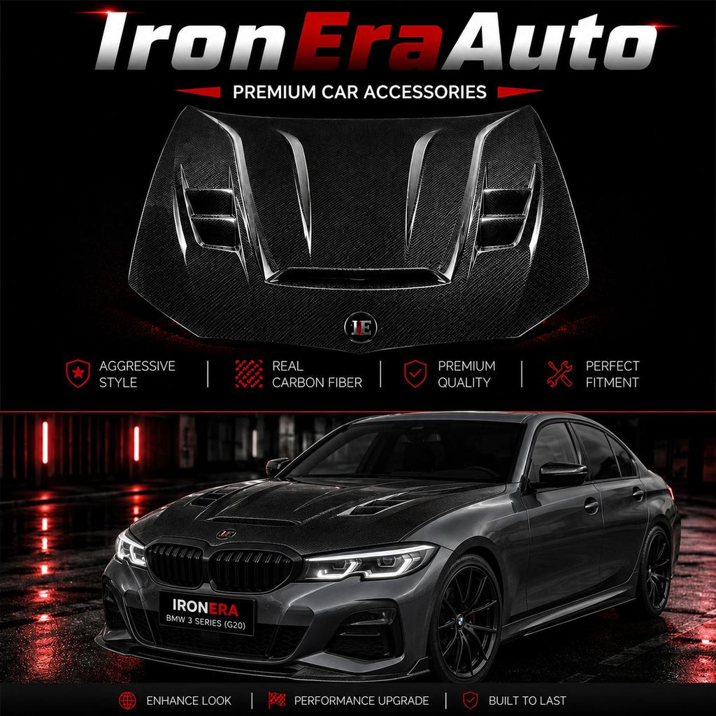 Carbon Fiber Engine Hood for BMW 3 Series G20 G21 M340i Touring Perfect Installation Bonnet Hight Quality Body Kit