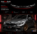 High Quality MTC Style Carbon Fiber Front Bumper Lip for BMW F87 M2C Competition 2019-2022 Front Lip Body Kit Front Splitter