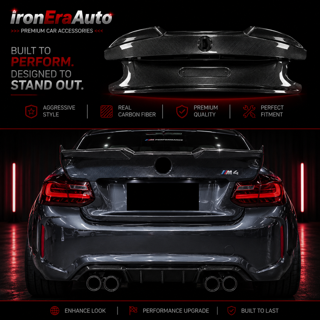Carbon Fiber Rear Trunk Cover for BMW 2 Series F22 F87 M2 M2C 2016-2022 Upgrade Replacement Rear Trunk Lid