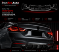High Quality MP Style Carbon Fiber Rear Bumper Diffuser for BMW 4 Series F32 F33 Coupe 2012-2019 Carbon Fiber Diffuser With LED