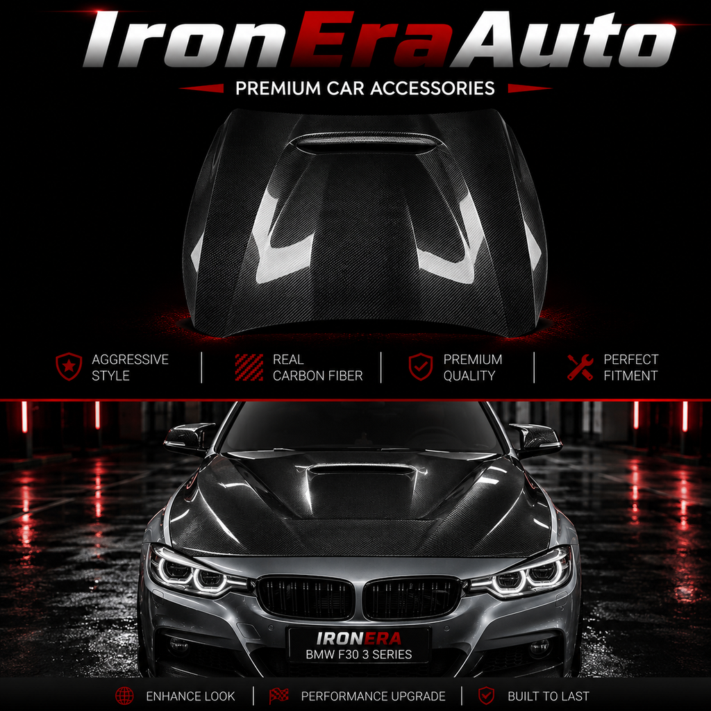 Carbon Fiber Engine Hood Cover for BMW 3 Series F30 F32 F33 F35 F36 2011-2018 Engine Bonnet Lid Body Kit