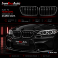 Carbon Fiber Front Bumper Double Slat Grille for BMW F87 M2 2016-2022 Carbon Fiber Front Grill Body Kit