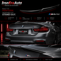 For BMW 4 Series F32 F82 M4 CS GTS Add Carbon Rear Trunk Lip Tail Wing Boot Spoiler Ducktail 2014-2018
