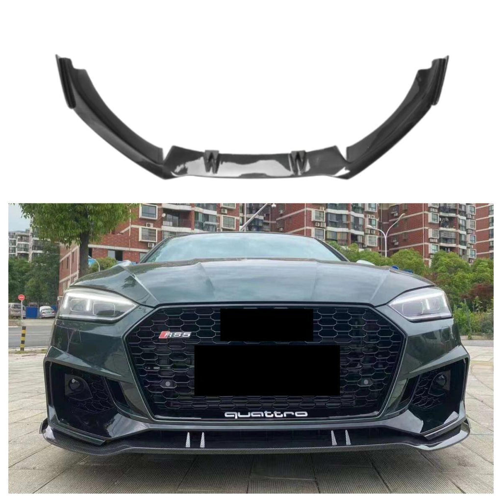 Carbon Fiber Front Bumper Lip for Audi B9 A5 S5 RS5 SLine 2017-2019 Carbon Front Splitter Spoiler Lip Body Kit