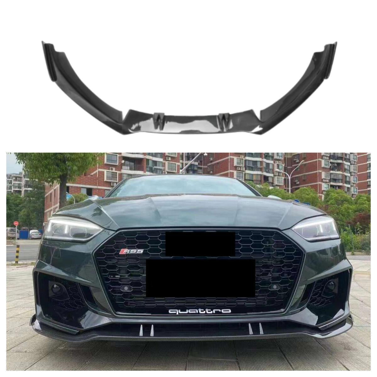 Carbon Fiber Front Bumper Lip for Audi B9 A5 S5 RS5 SLine 2017-2019 Carbon Front Splitter Spoiler Lip Body Kit
