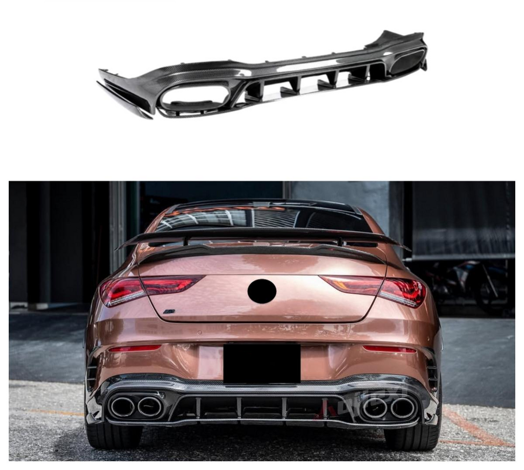 Rear Bumper Diffuser Lip for Mercedes Benz CLA Class W118 AMG CLA45 CLA35 2020+ Rear Diffuser Splitter